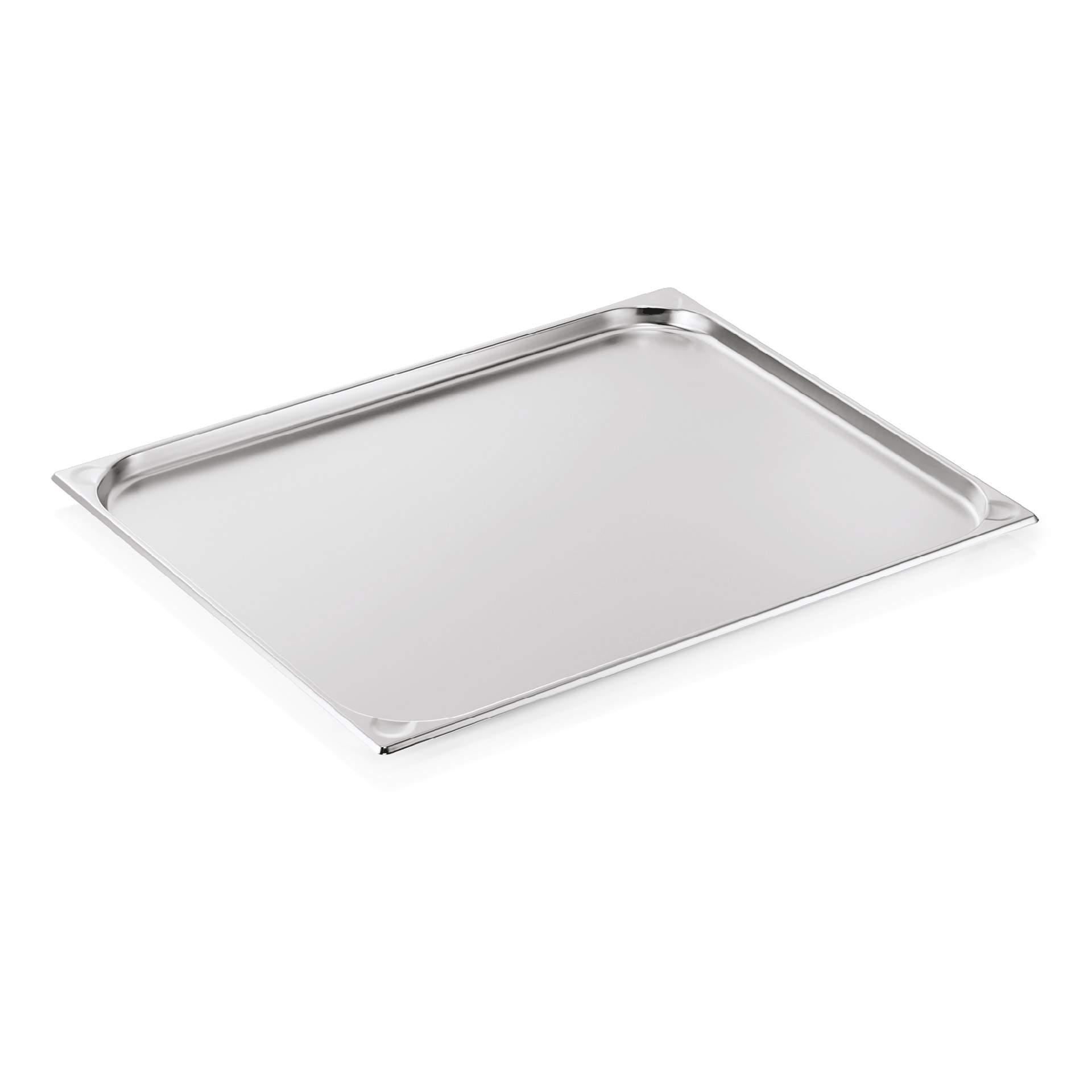 GN-Behälter - mit U-Profil-Ecken - GN 2/1 - 20 mm - Inhalt 5,0 l - Serie 76 - Chromnickelstahl - 7621020-A