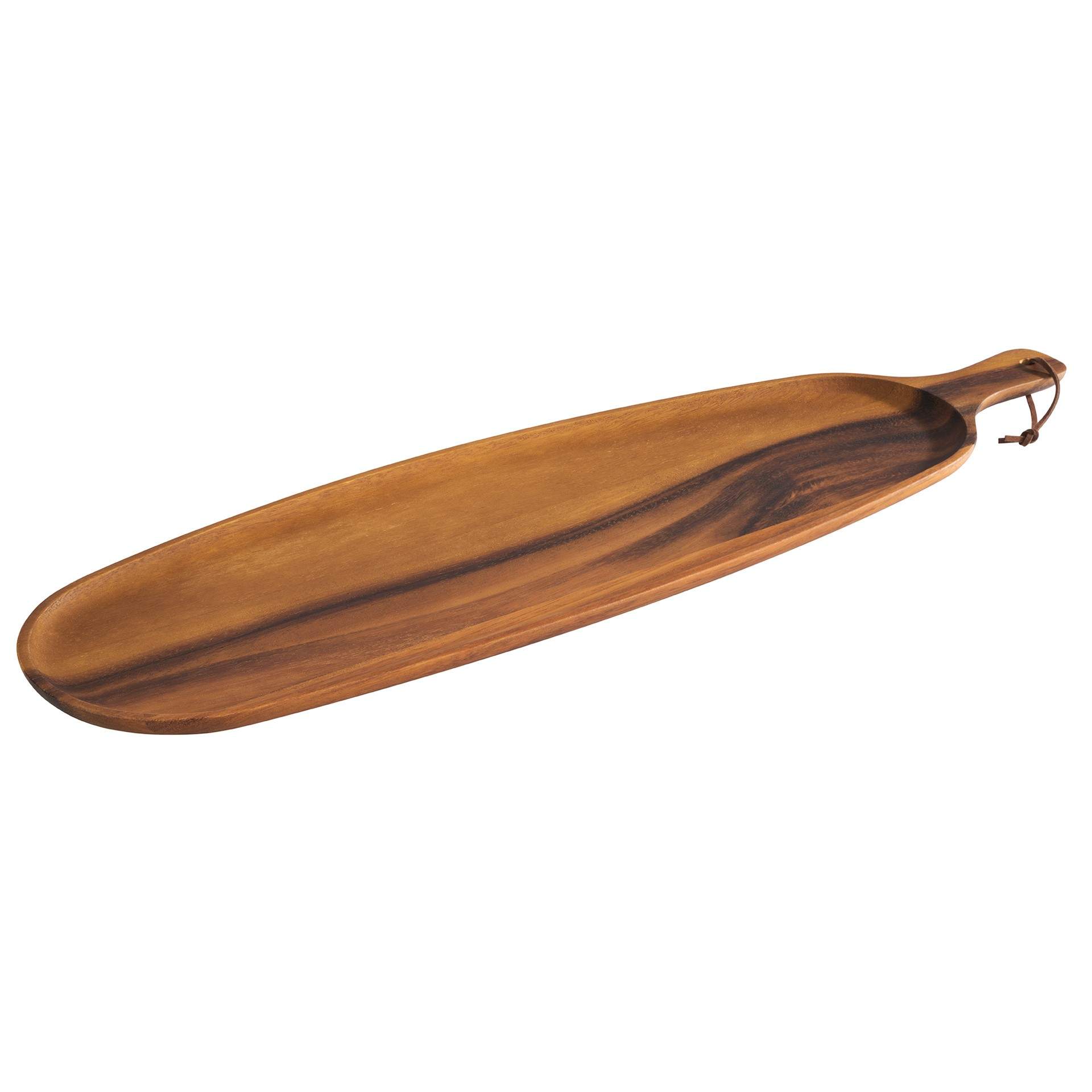 Servierbrett - natur - längs - Abm. 51,5 x 18 x 1,5 cm - Holz - 887-B
