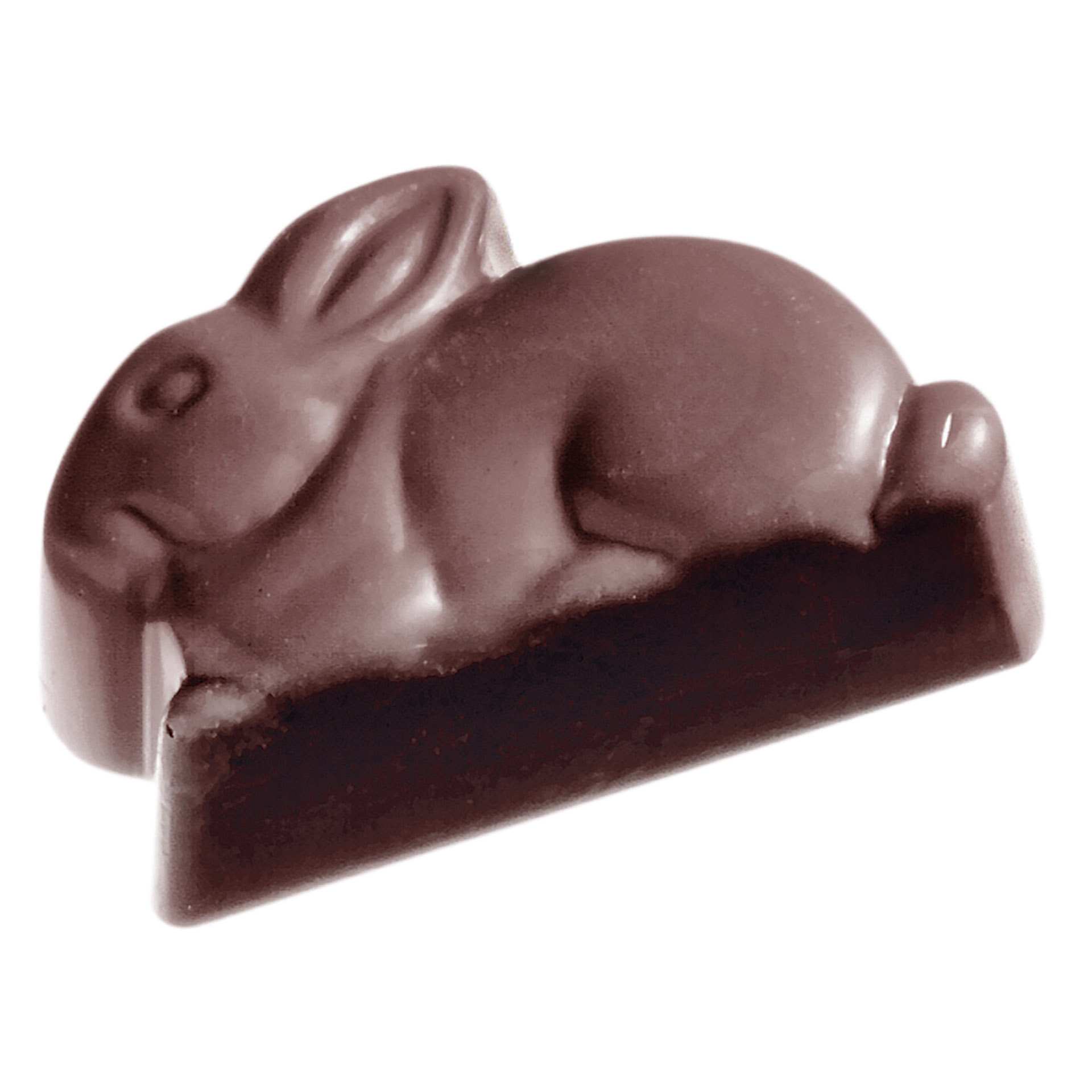 Schokoladen-Form - Hase - Abm. 27,5 x 13,5 x 2,4 cm - Polycarbonat - 421362-C