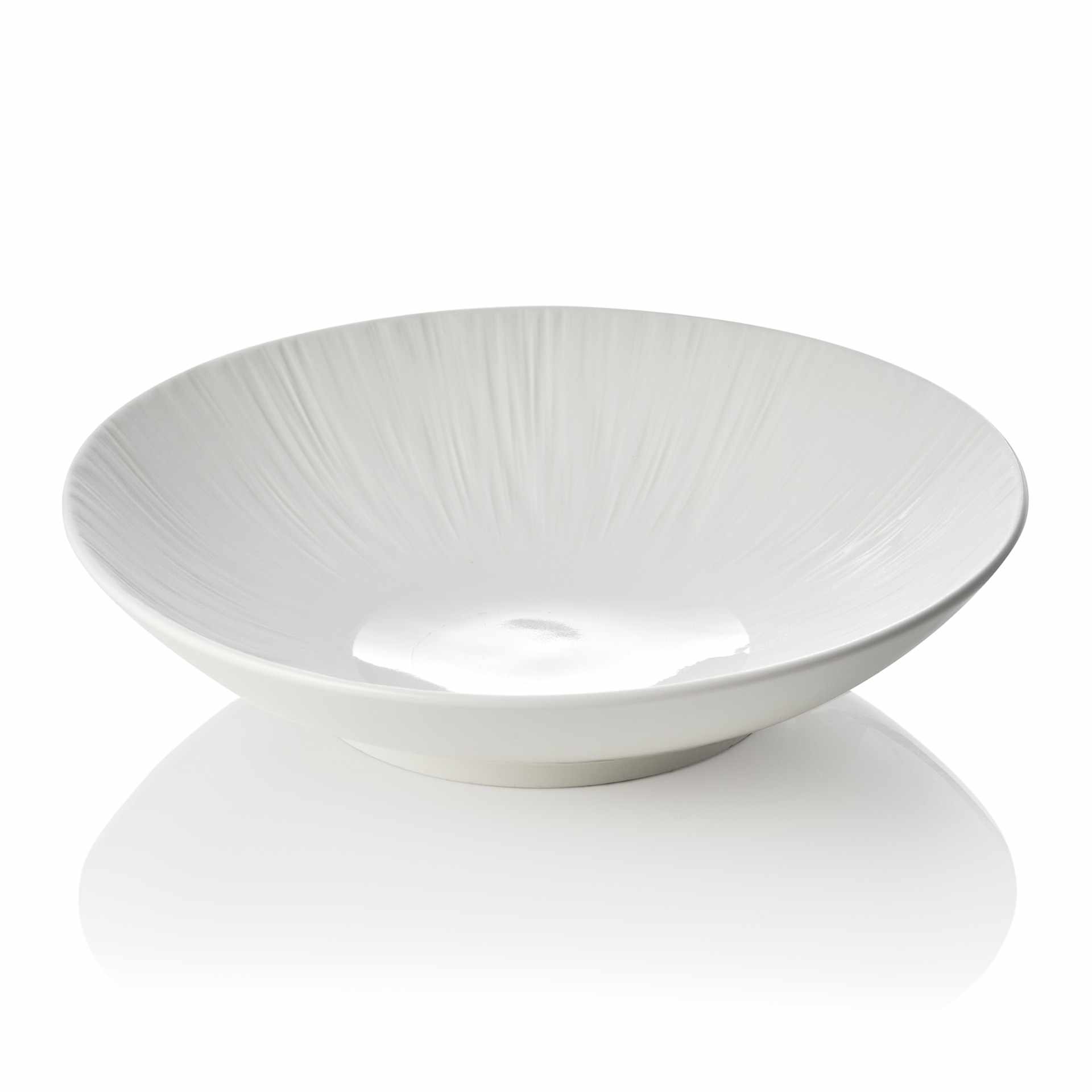 Schale - Serie Maya Shiro - Höhe 6,5 cm - Ø 26,5 cm - Inhalt 1,3 l - Porzellan