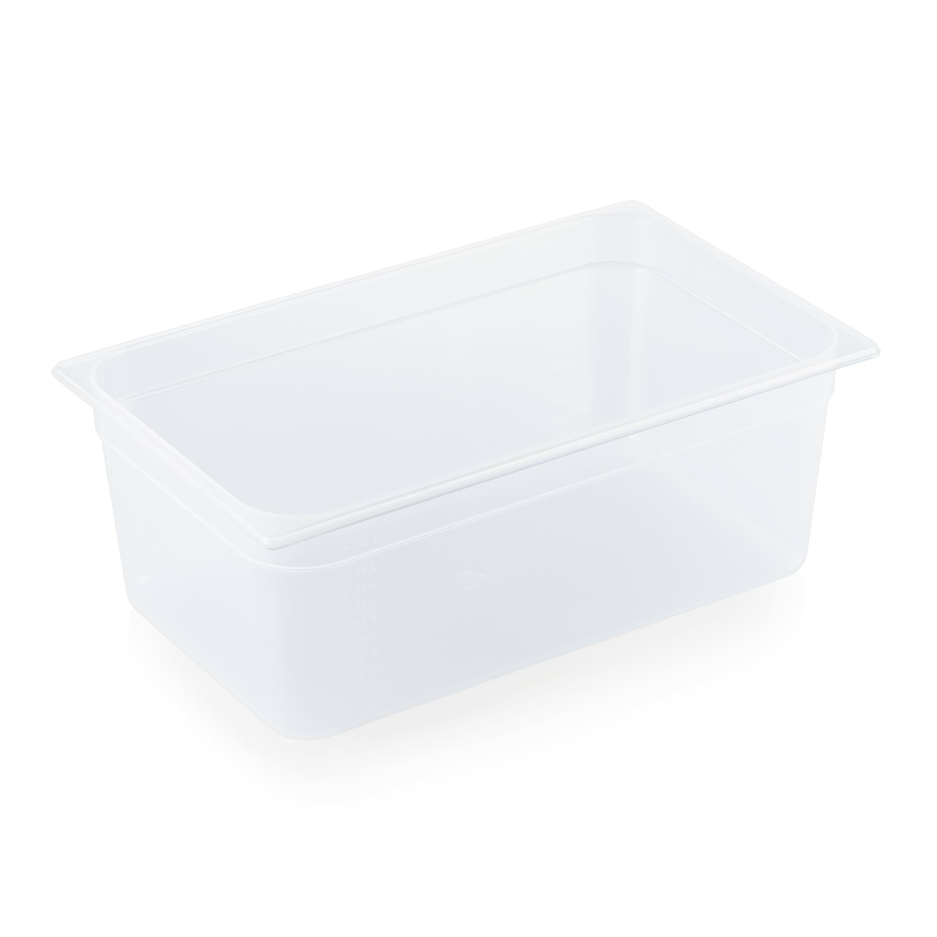 GN-Behälter - BPA frei - Serie 84 - Inhalt 26,4 l - GN 1/1 (530 x 325 mm) - 200 mm - Polypropylen - premium Qualität