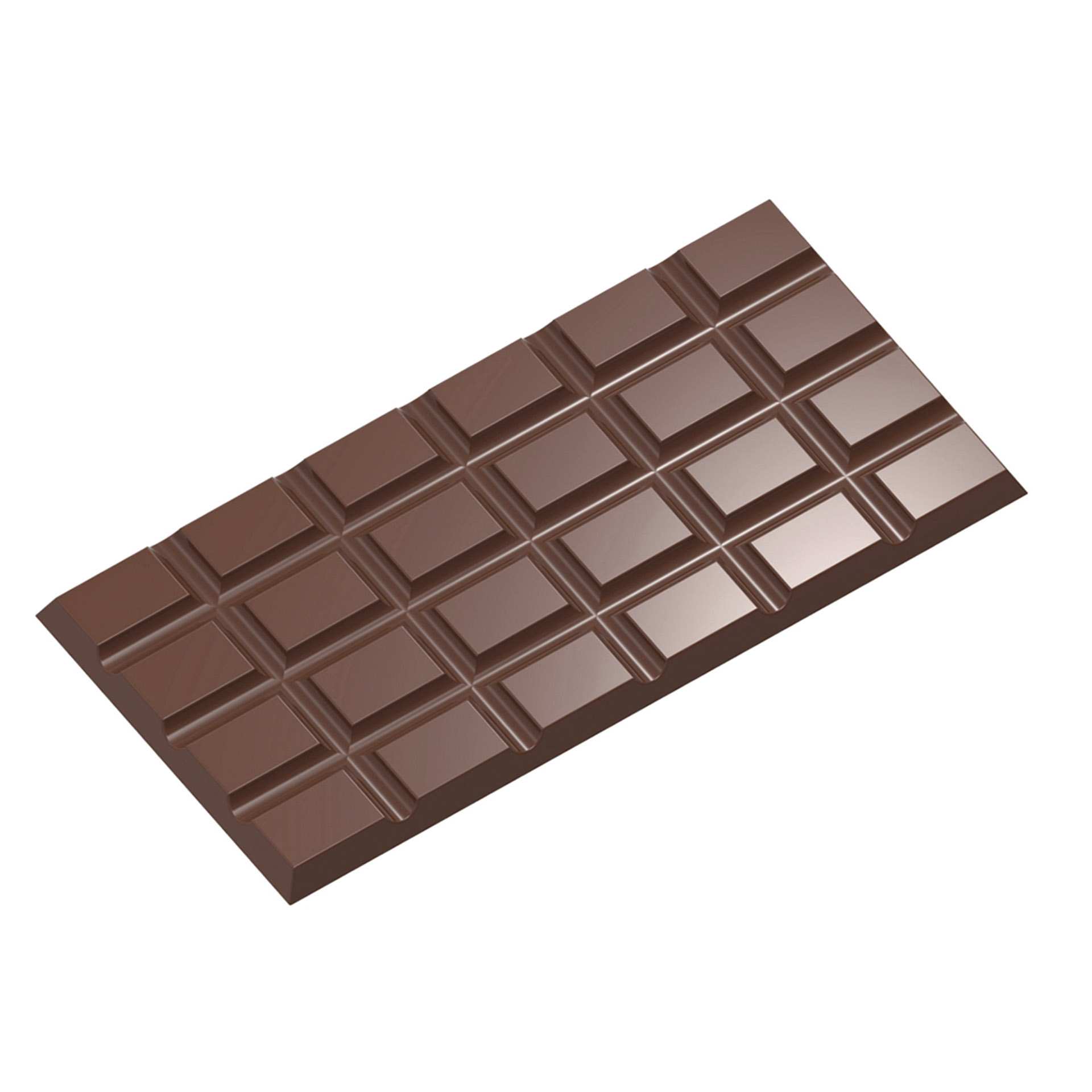 Schokoladen-Form - Tafel 4x6 Rechteck - Abm. 27,5 x 17,5 x 2,4 cm - Polycarbonat - 422438-C