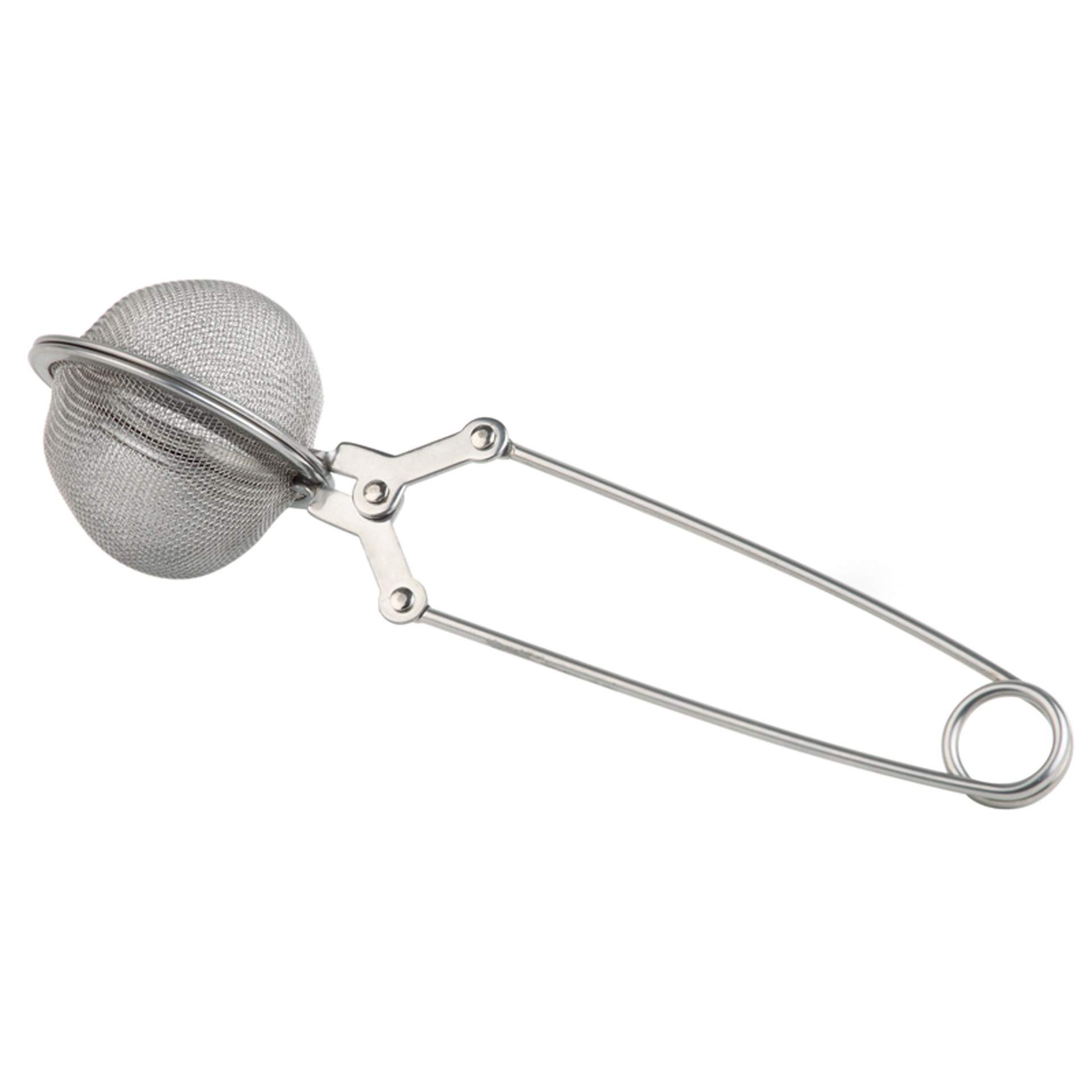 Teebrühsieb - mit feinem Sieb - matt poliert - Abm. 15,5 cm - Ø 4,5 cm - Edelstahl - 74750-B