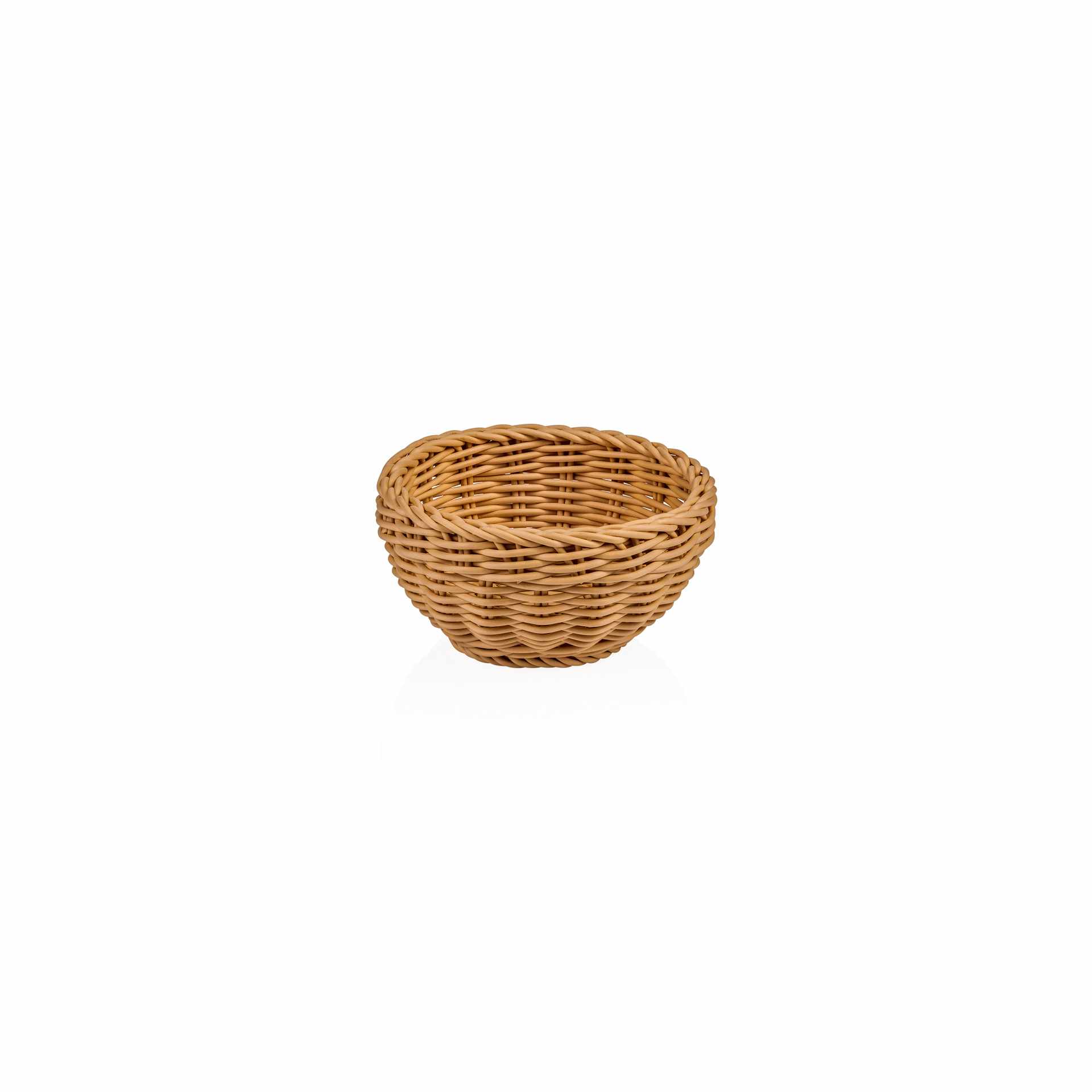 Korb - beige - Höhe 8,0 cm - Ø 16 cm - Polypropylen - 5074216-A