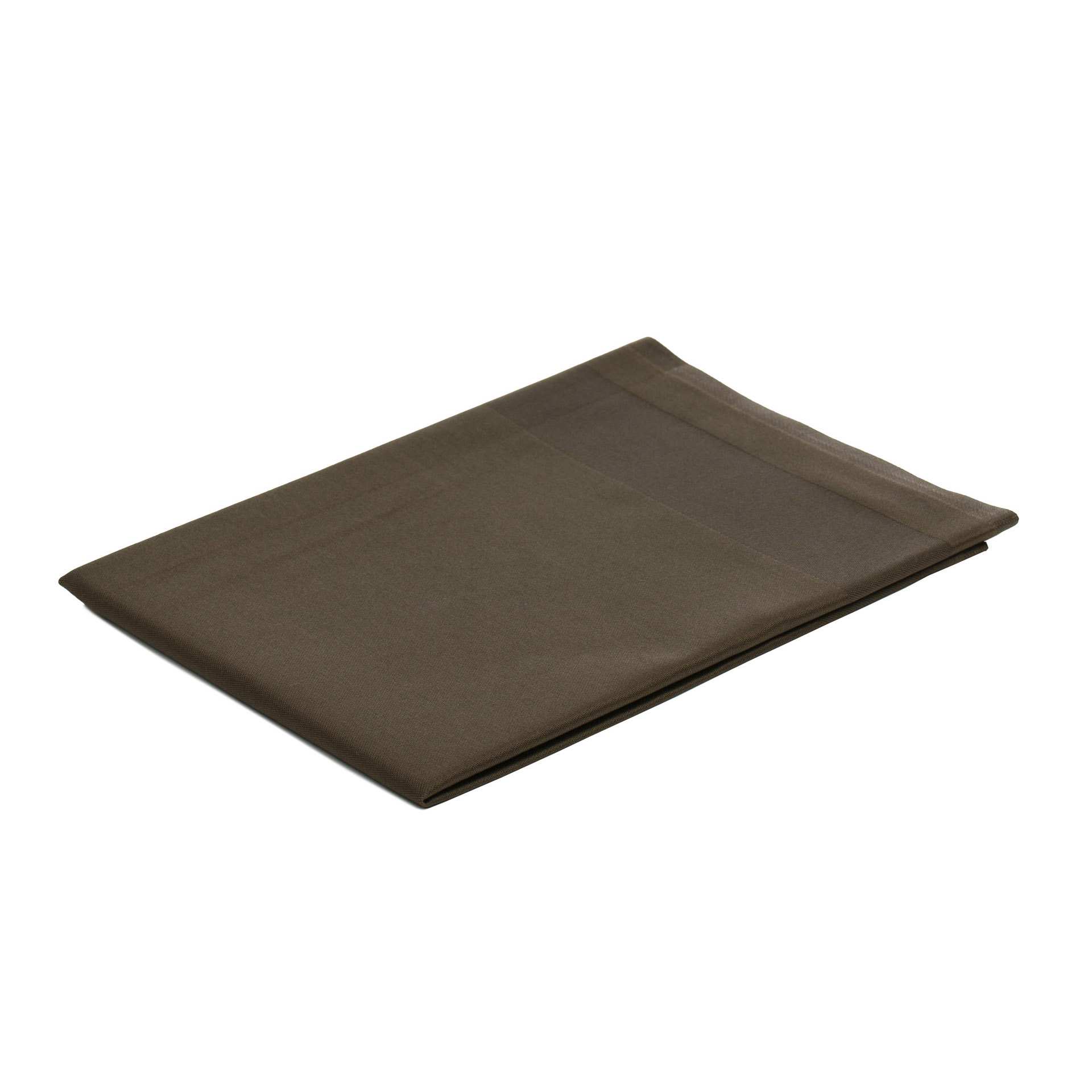 Tischdecke - Atlaskante - Serie TOCCATA - braun - Abm. 130 x 220 cm - Baumwolle - 3801-72-1322-D