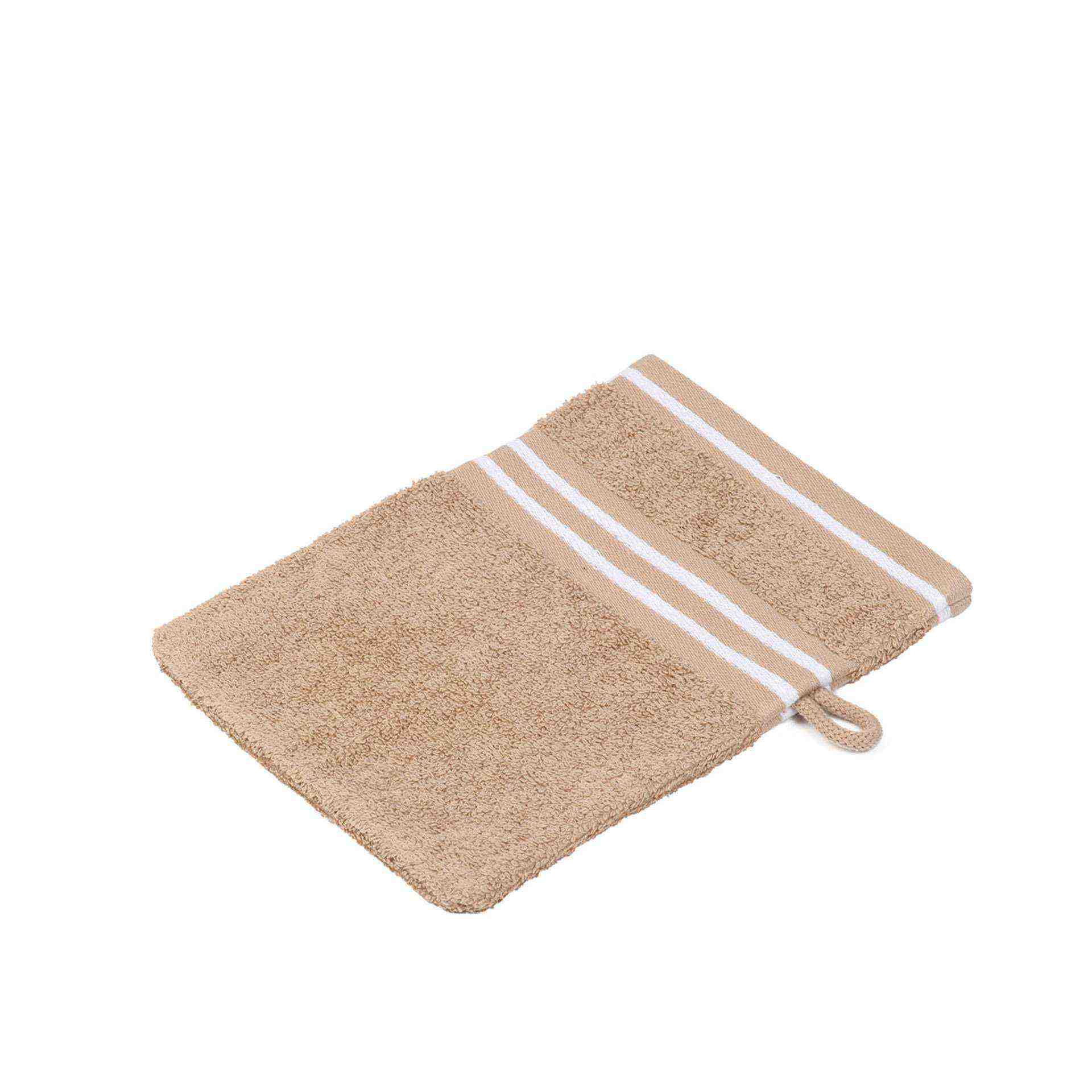 Waschhandschuh - Serie RIO - sand - Abm. 16 x 21 cm - Baumwolle - 140-73-1-D