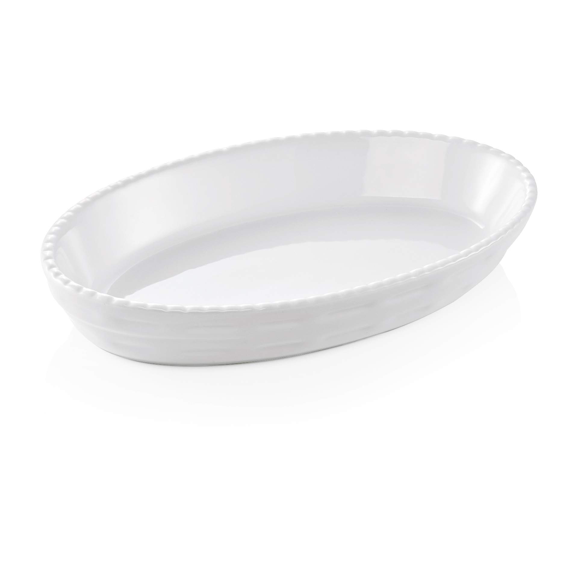Backform - weiß - Abm. 28 x 17,0 x 5,0 cm - Porzellan - premium Qualität - 4940280-A