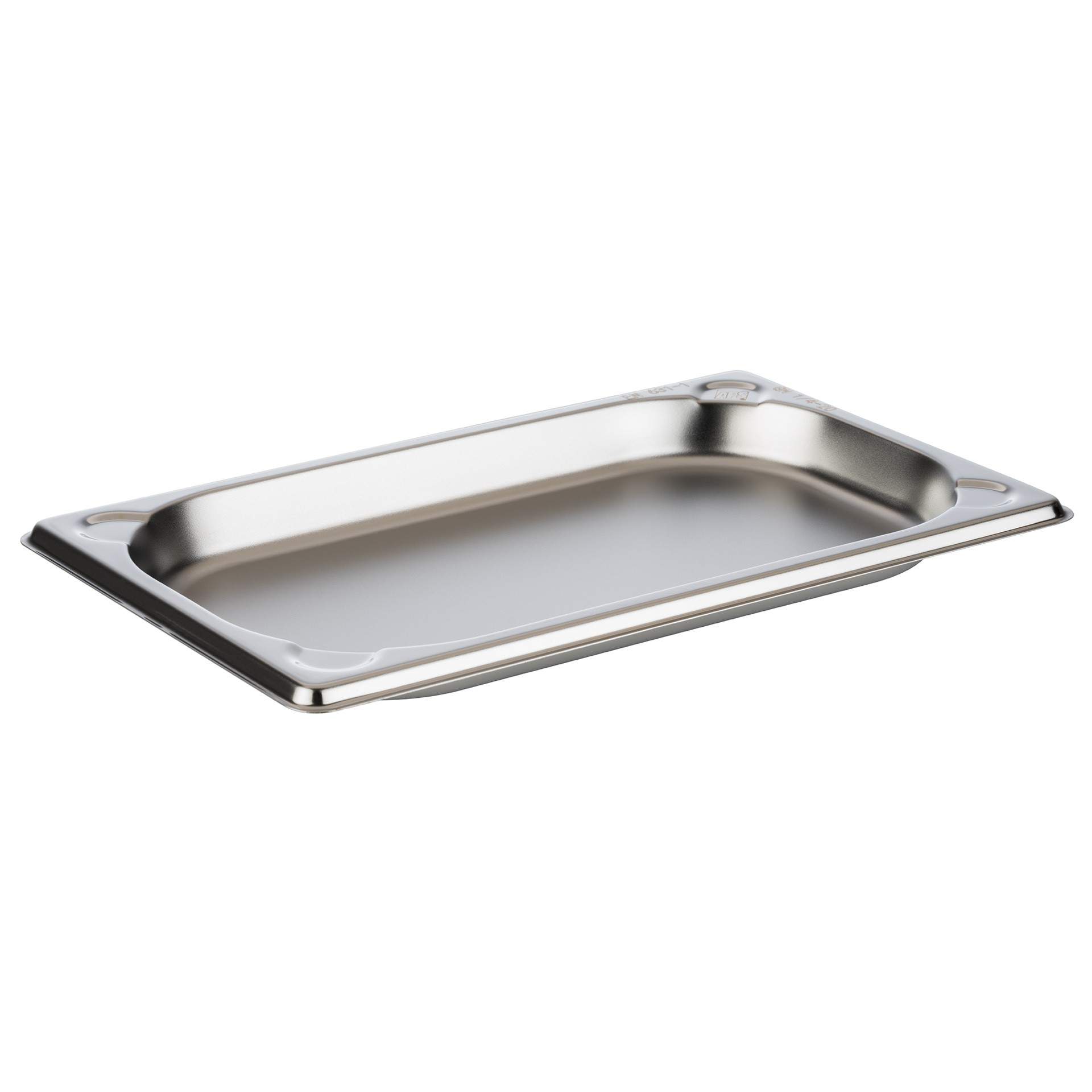 GN-Behälter - Inhalt 0,50 l - GN 1/4 (265 x 162 mm) - 20 mm - Edelstahl - 81400-B