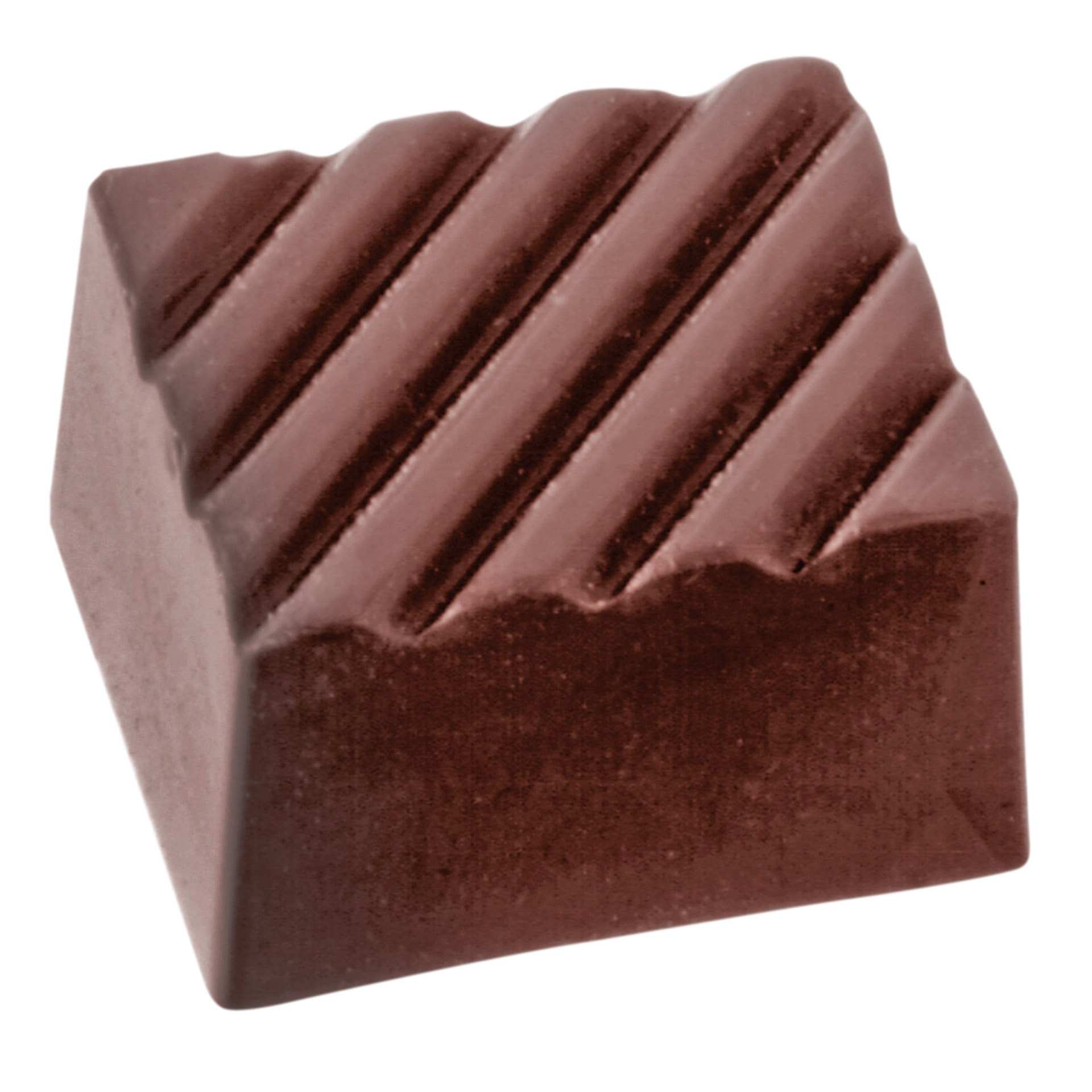 Schokoladen-Form - Überziehpraline - Abm. 27,5 x 13,5 x 2,4 cm - Polycarbonat - 421219-C