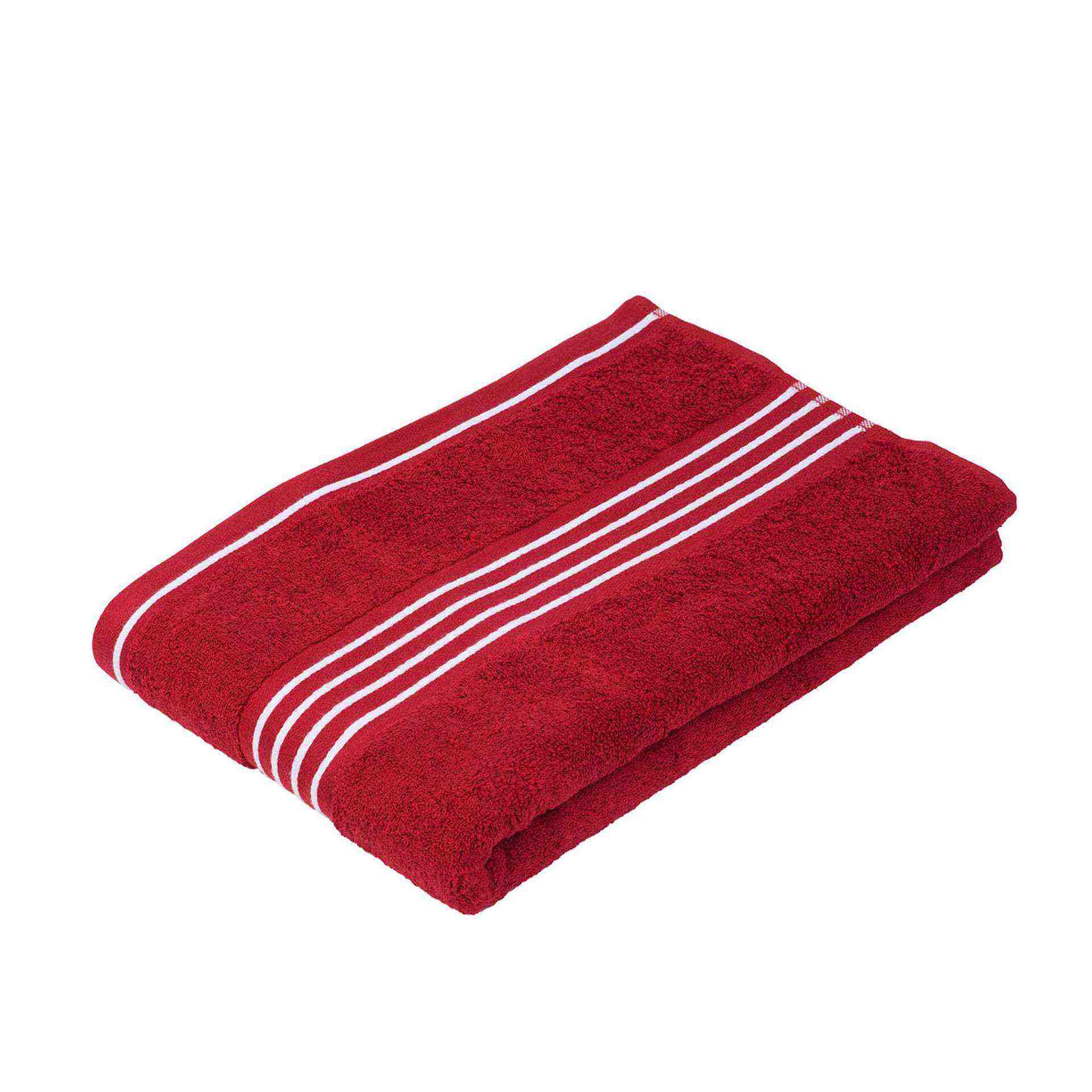 Duschtuch - Serie RIO - rot - Abm. 70 x 140 cm - Baumwolle - 140-33-5-D