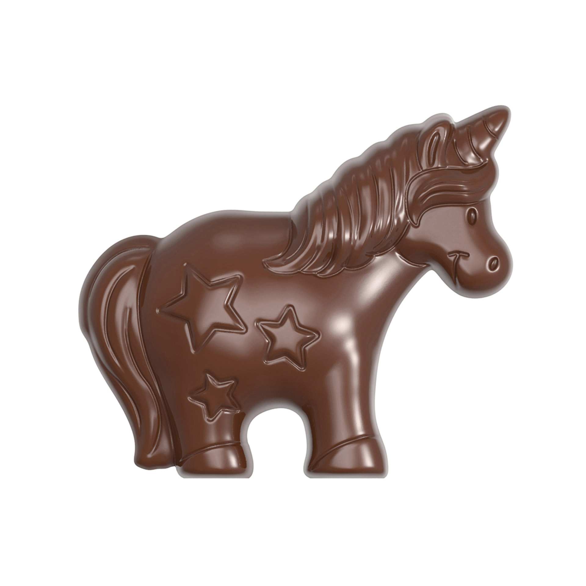 Schokoladen-Form - Einhorn - Abm. 27,5 x 13,5 x 2,4 cm - Polycarbonat - 421931-C