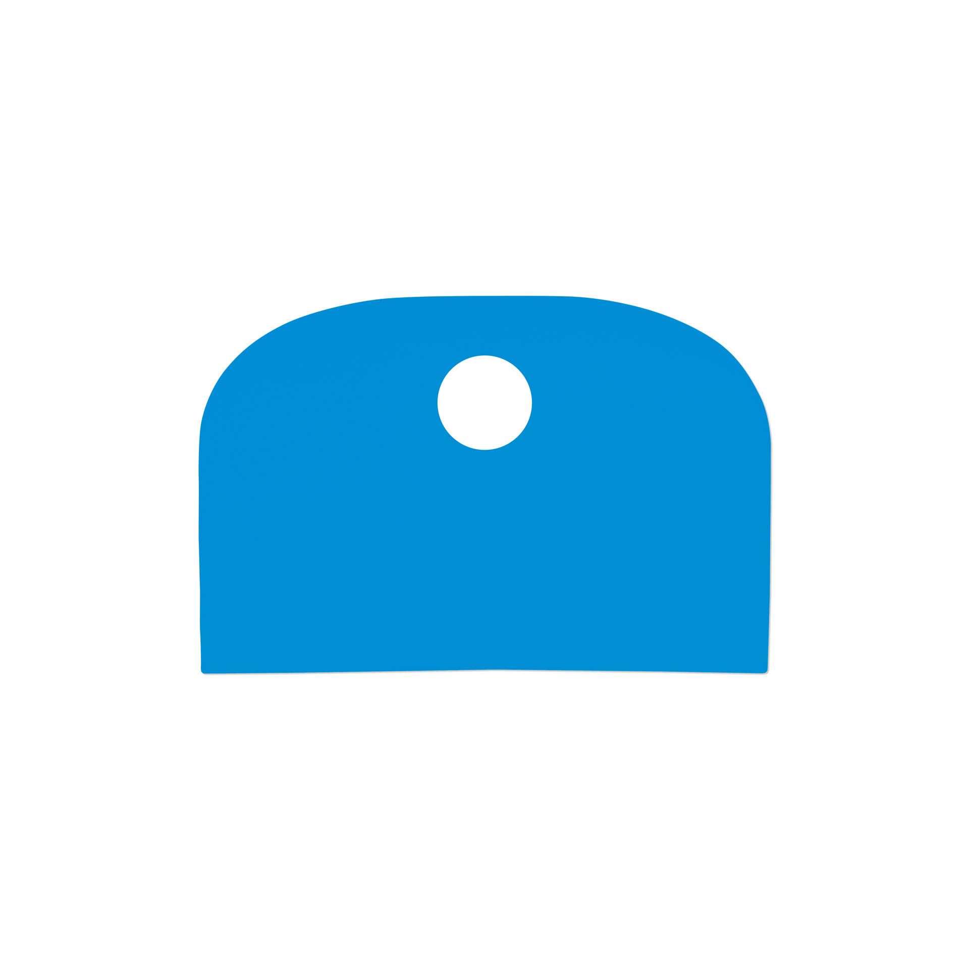 Teigschaber - Schlesinger - blau - Abm. 14,5 x 10,0 x 0,0 cm - Polyethylen - 227247-C