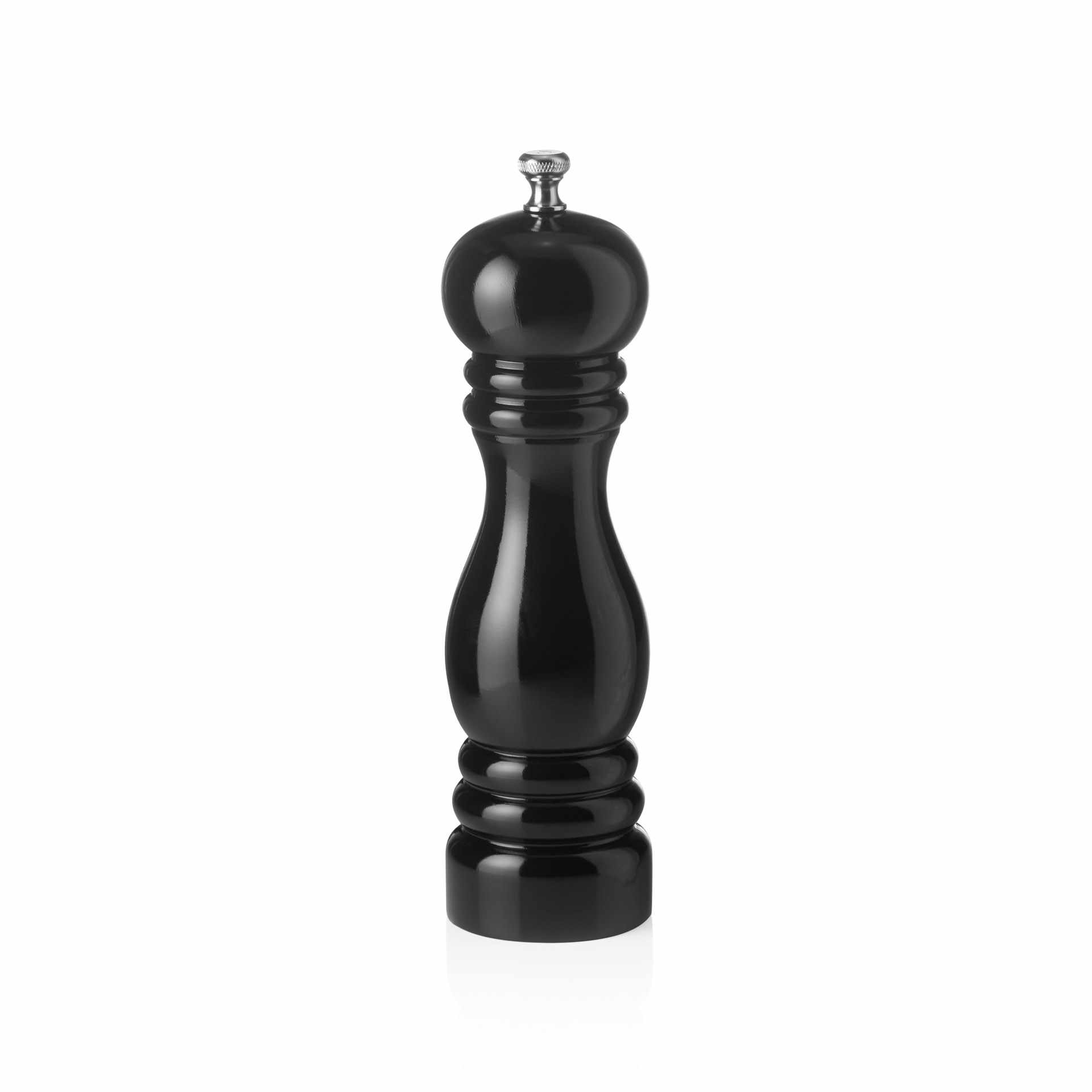 Salzmühle - mit Keramikmahlwerk - Serie Classic Mill - schwarz - Höhe 20,0 cm - Ø 6,0 cm - Holz - 2420020-A