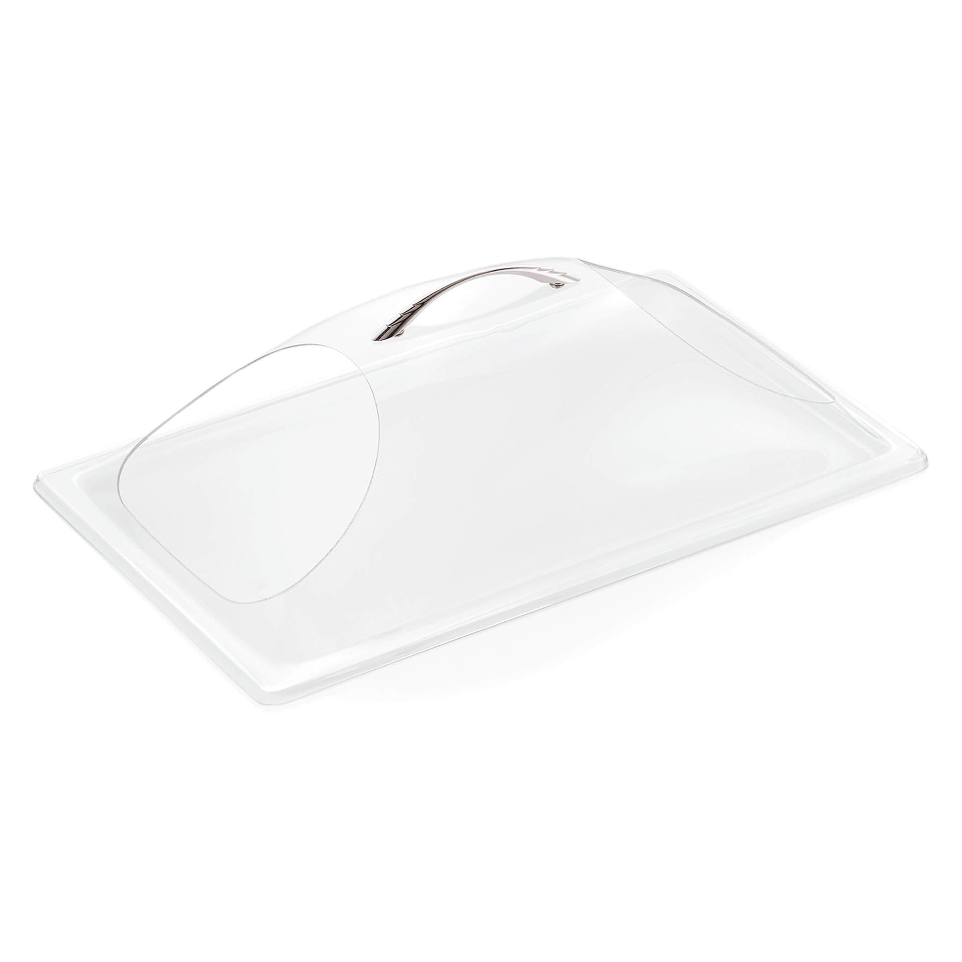 GN-Abdeckhaube - zwei Seitenausschnitte - transparent - Abm. 13,0 cm - GN 1/1 (530 x 325 mm) - Polycarbonat - 9911002-A
