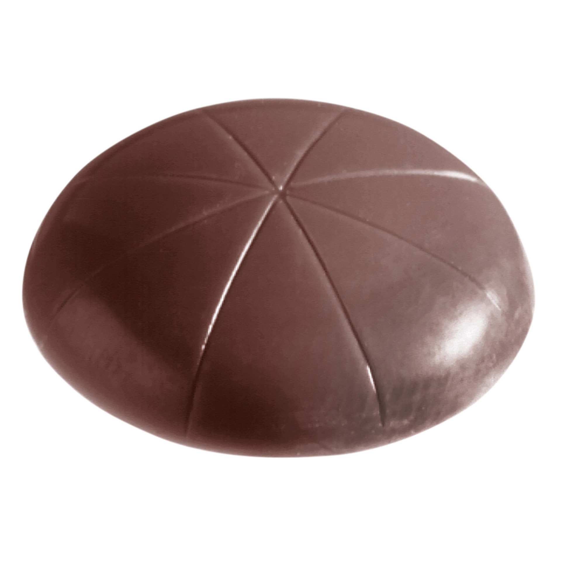 Schokoladen-Form - Keks rund - Abm. 27,5 x 13,5 x 2,4 cm - Polycarbonat - 421321-C