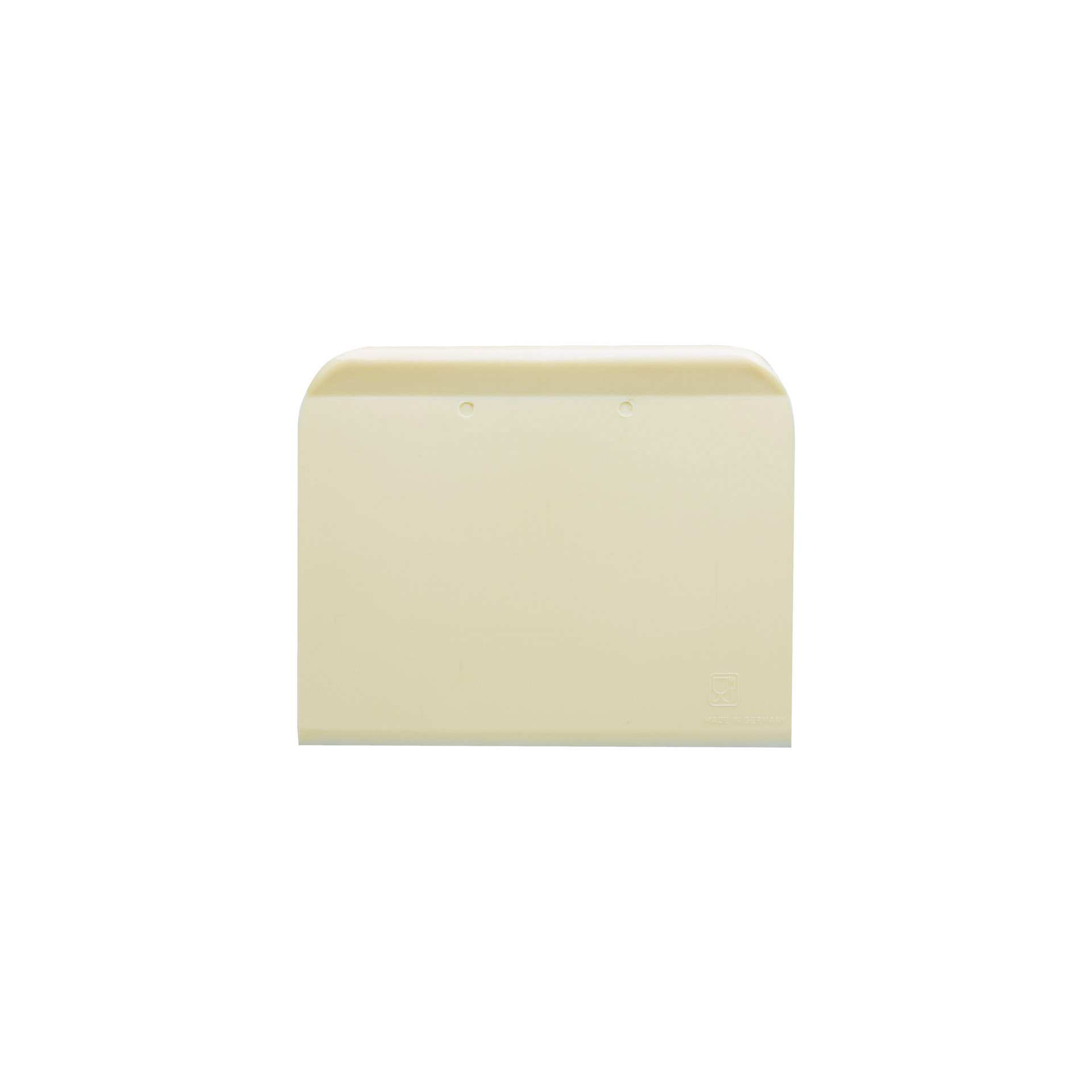 Teigabstecher - mit Griffleiste - elfenbein - rechteckig - Abm. 12,0 x 10,0 x 0,0 cm - Polypropylen - 227230-C