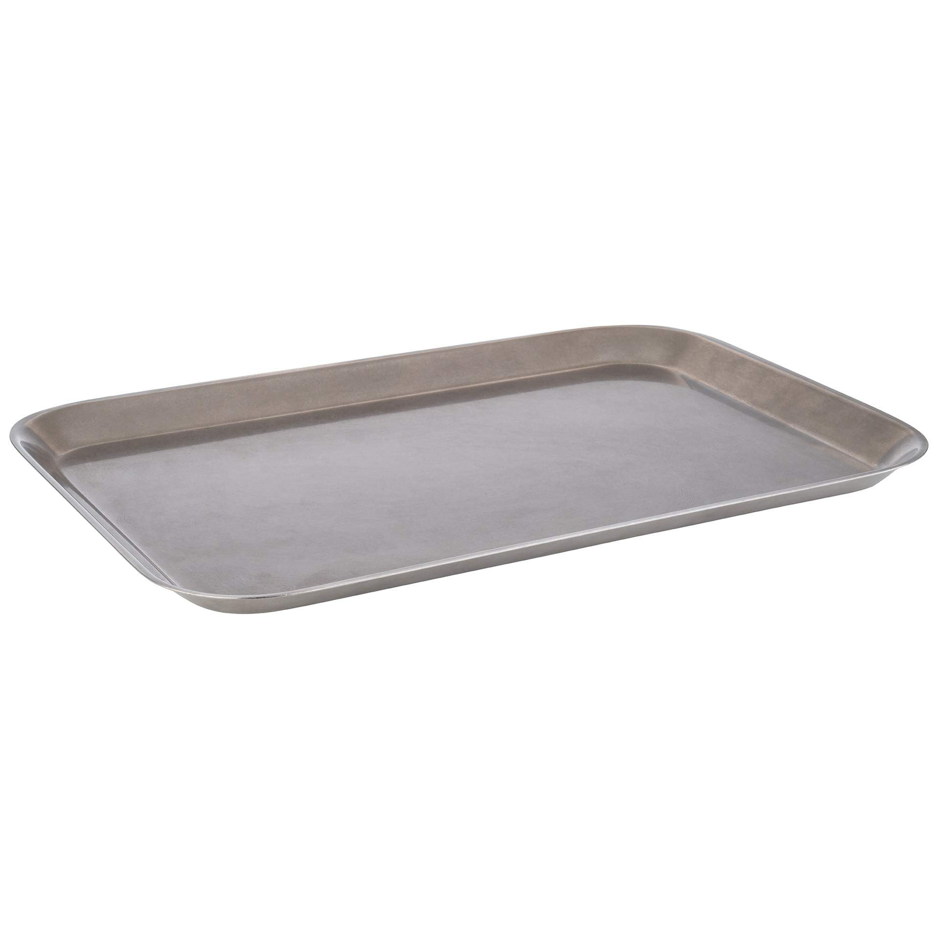 Tablett - Serie Vintage - edelstahloptik - rechteckig - Abm. 38,0 x 26,5 x 1,5 cm - Edelstahl - 30132-B
