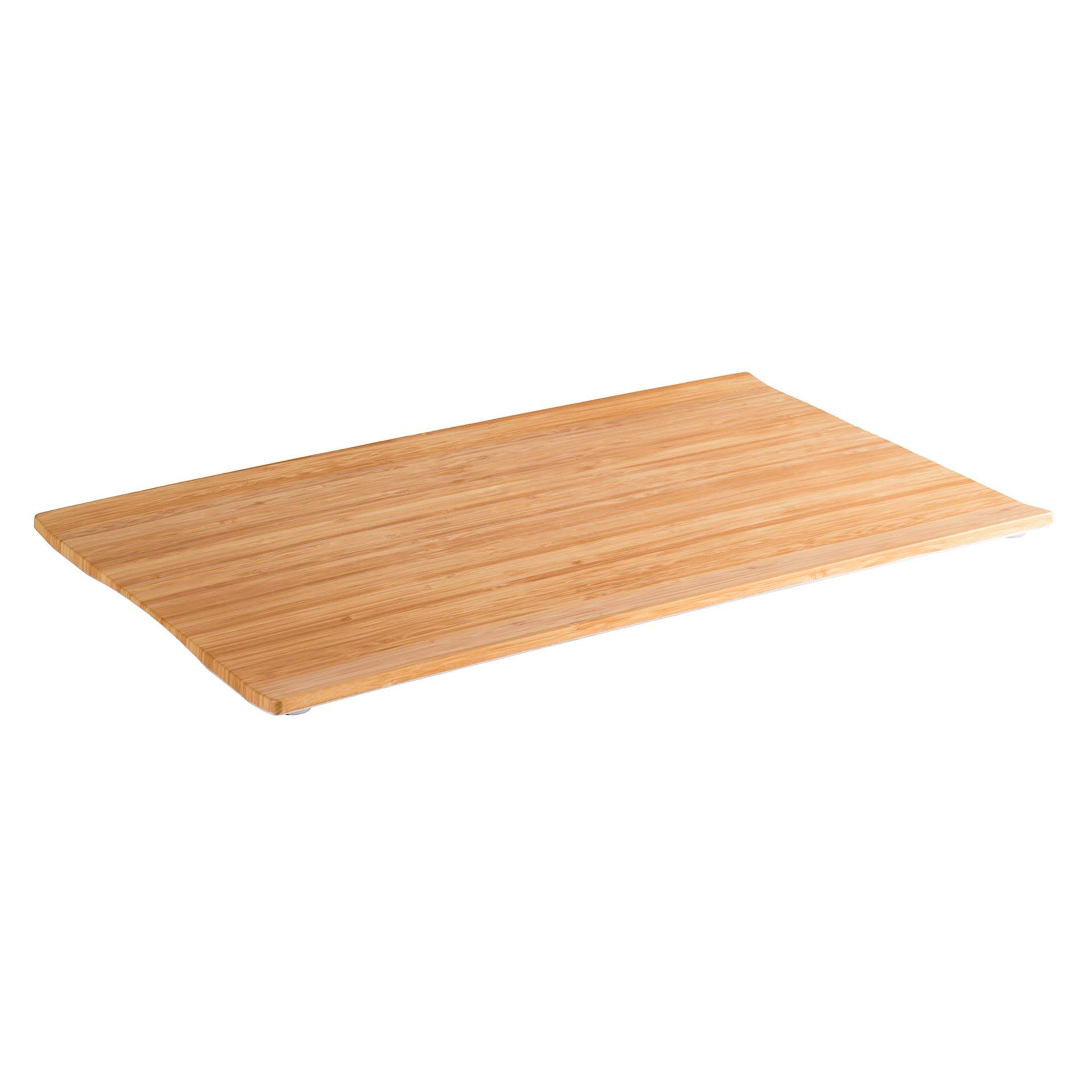 GN-Tablett - Serie Bamboo - bambus / weiß - rechteckig - GN 1/1 (530 x 325 mm) - 20 mm - Melamin - 84800-B