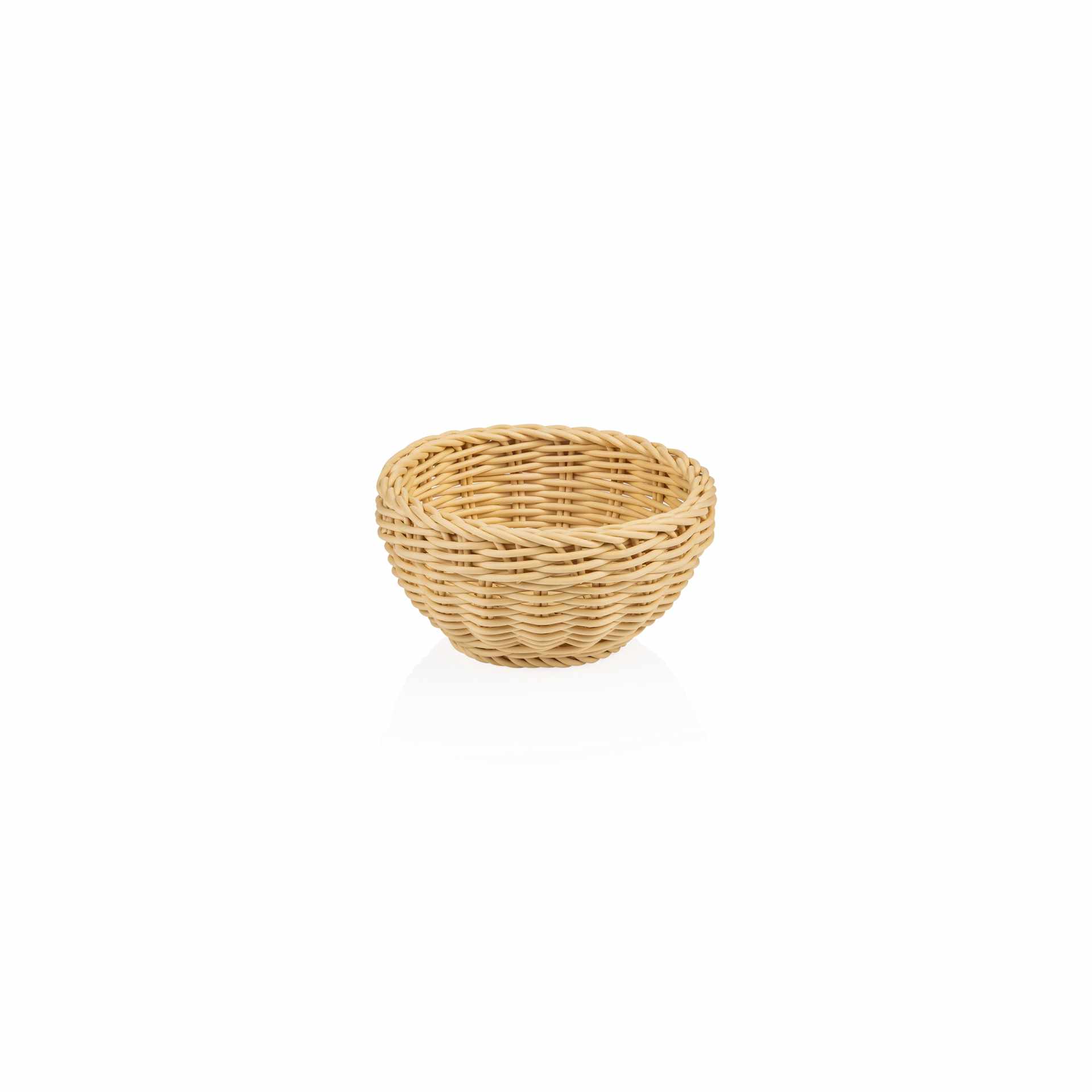 Korb - hellbeige - Höhe 8,0 cm - Ø 16 cm - Polypropylen - 5074316-A