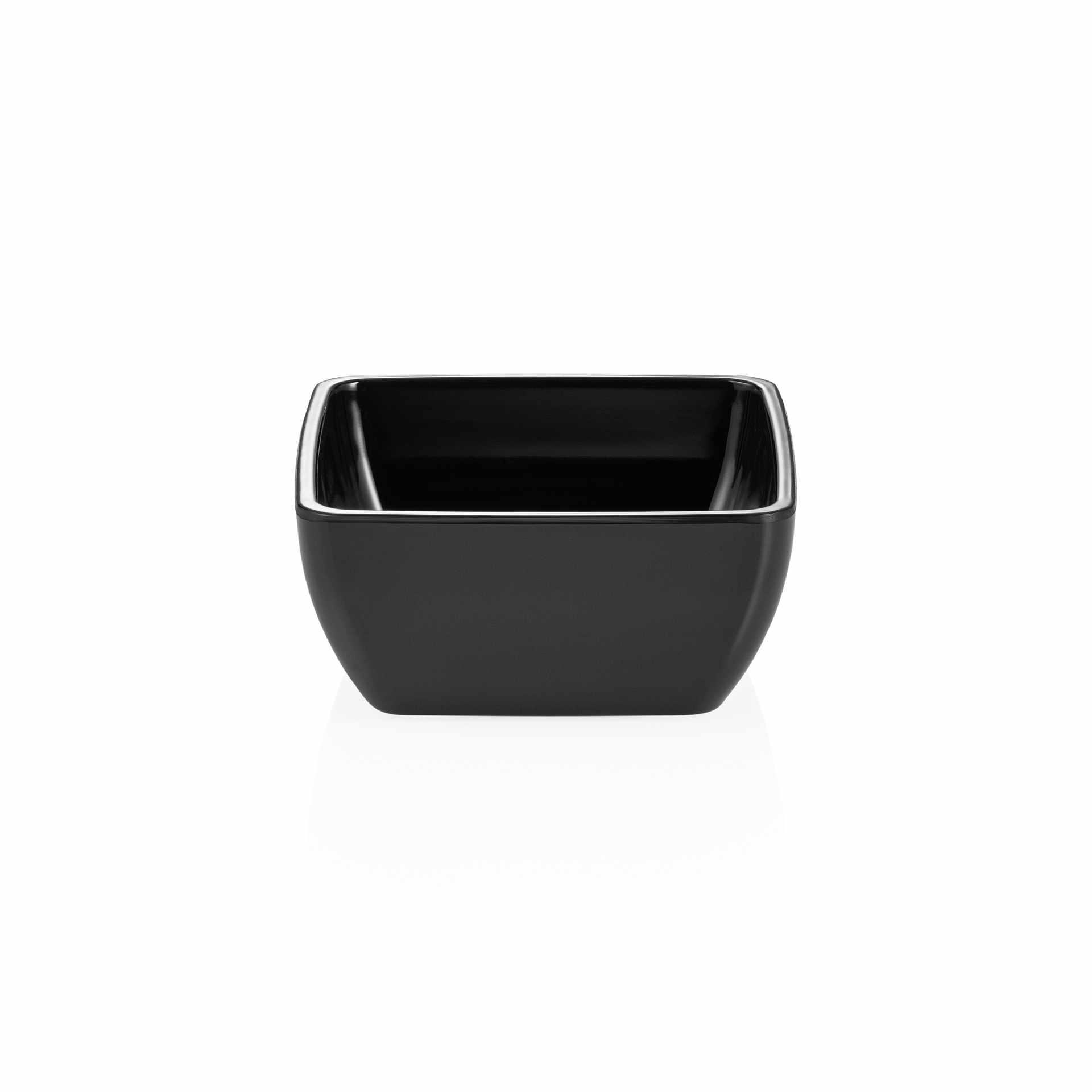 Schale - Serie Day & Night - schwarz - Abm. 13 x 13 x 6 cm - Inhalt 0,5 l - Melamin