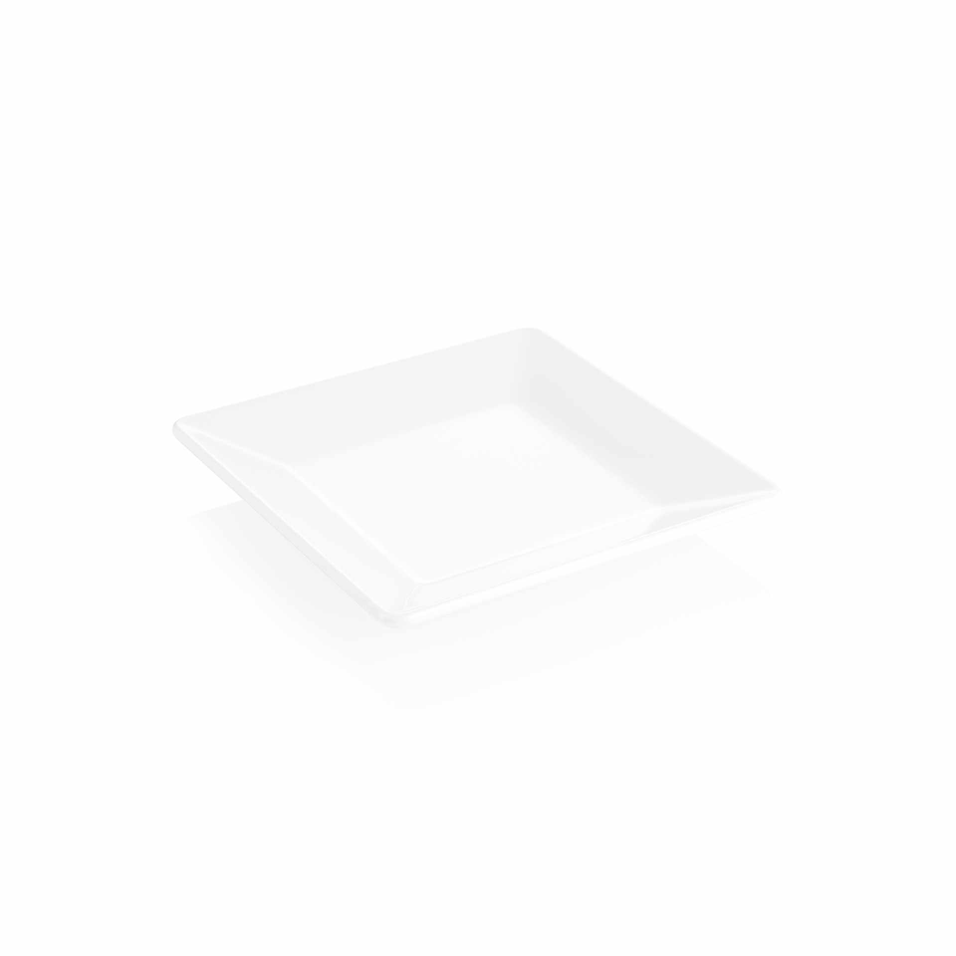 Teller - Serie Day & Night - weiß - Abm. 21 x 21 x 3 cm - Melamin