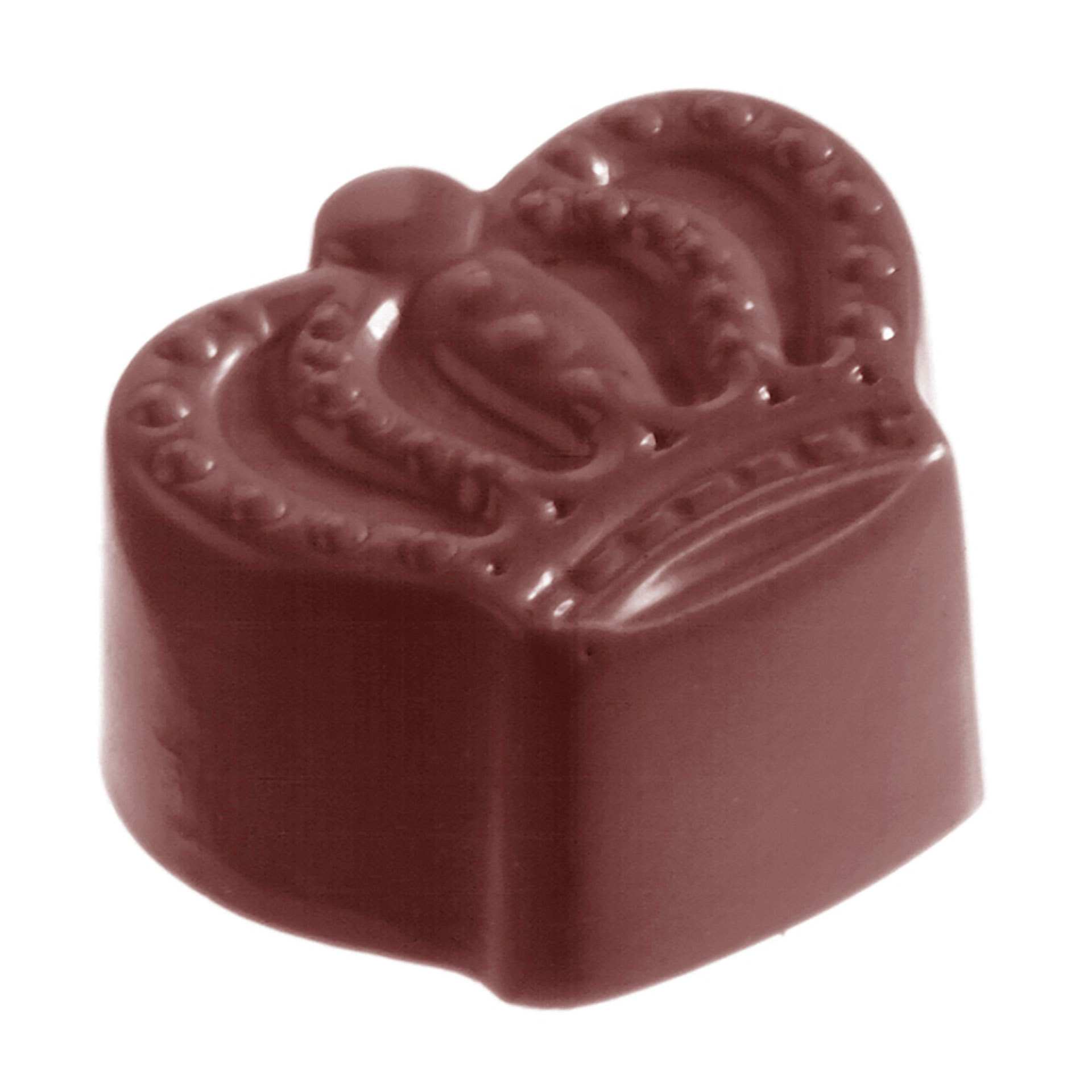 Schokoladen-Form - Krone - Abm. 27,5 x 13,5 x 2,4 cm - Polycarbonat - 421028-C
