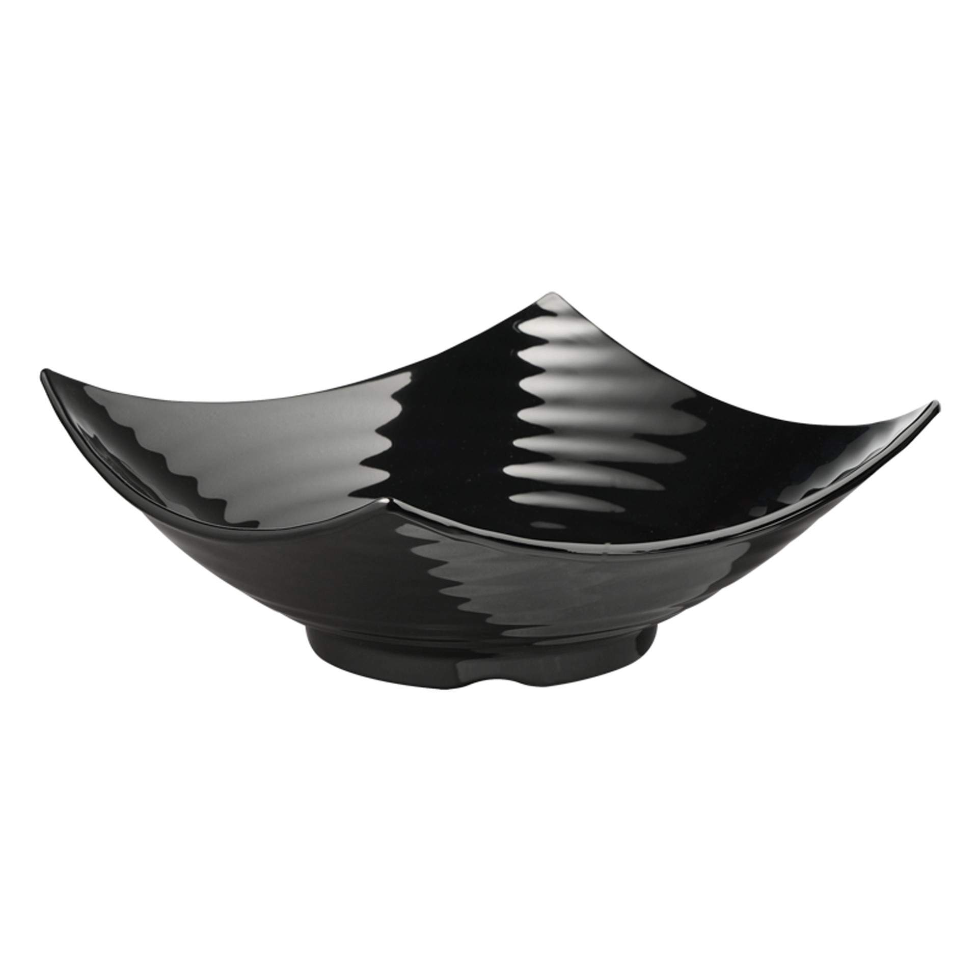 Schale - auf Fuß - Serie Global Buffet - schwarz - Abm. 32,5 x 32,5 x 12 cm - Inhalt 3,0 l - Melamin - 84785-B