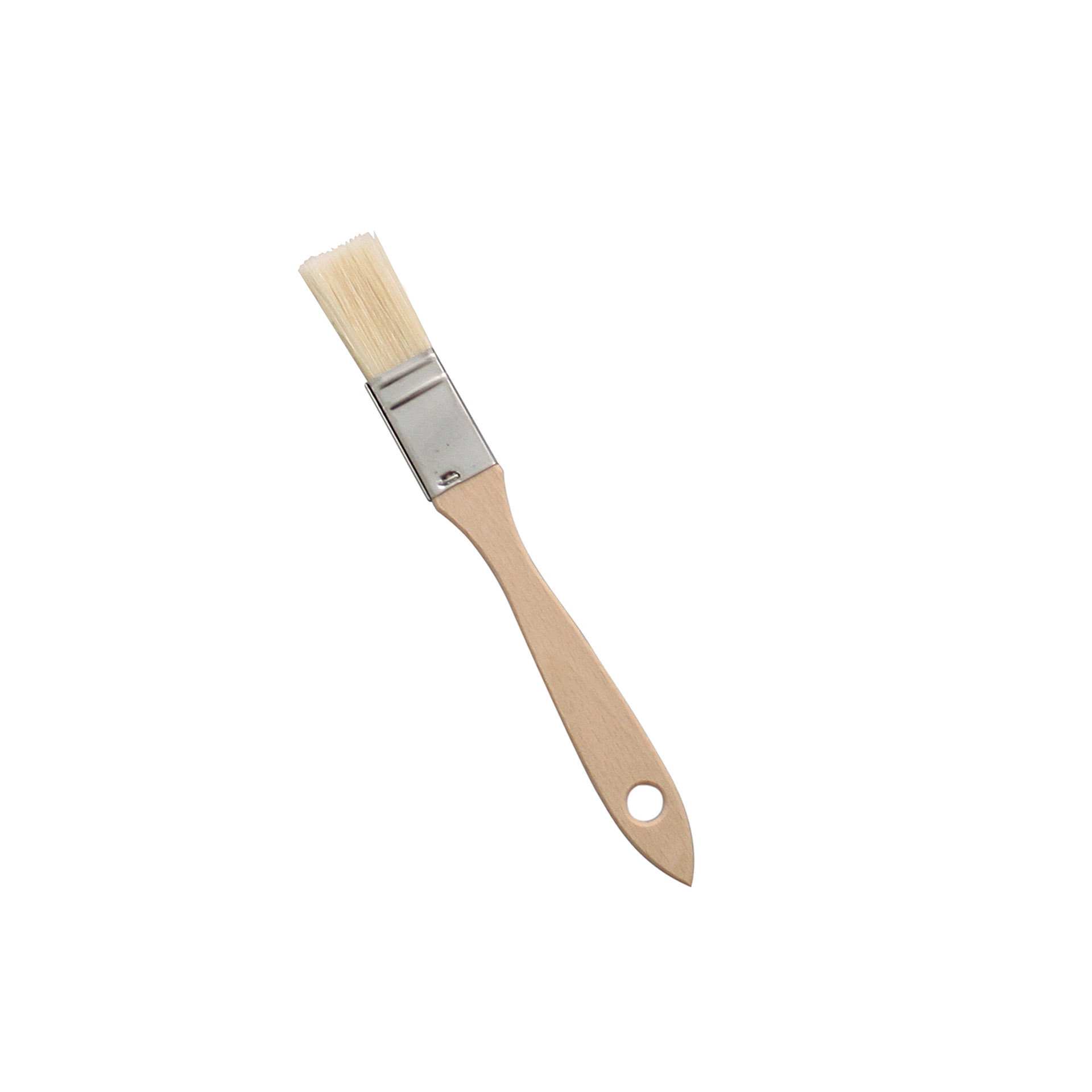 Bäckerpinsel - weiß - Abm. 18,5 x 2,0 x 0,4 cm - Naturborste - 200202-C