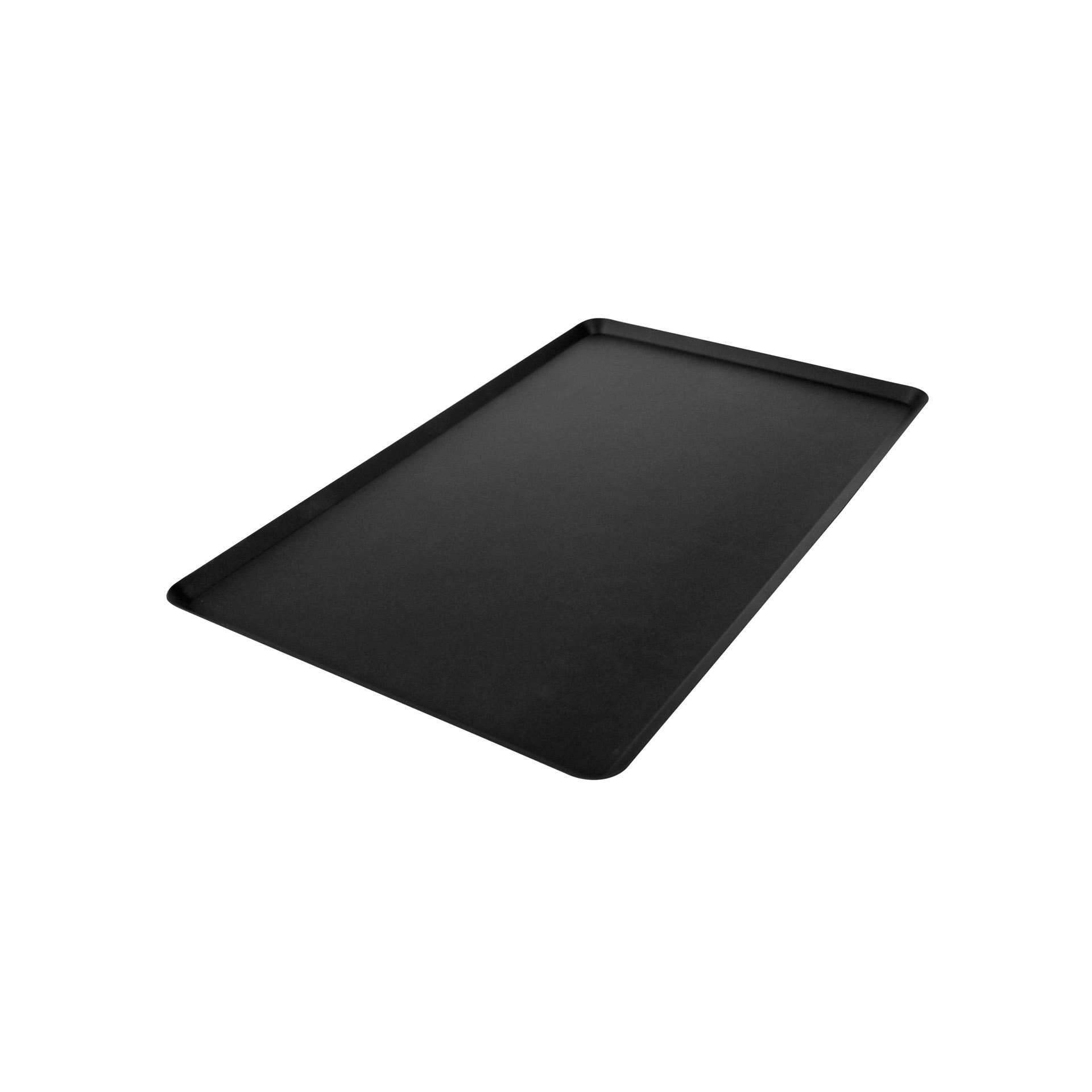 Backblech - schwarz - Abm. 53,0 x 32,5 x 1,5 cm - GN 1/1 (530 x 325 mm) - 10 mm - Aluminium - 382030-C
