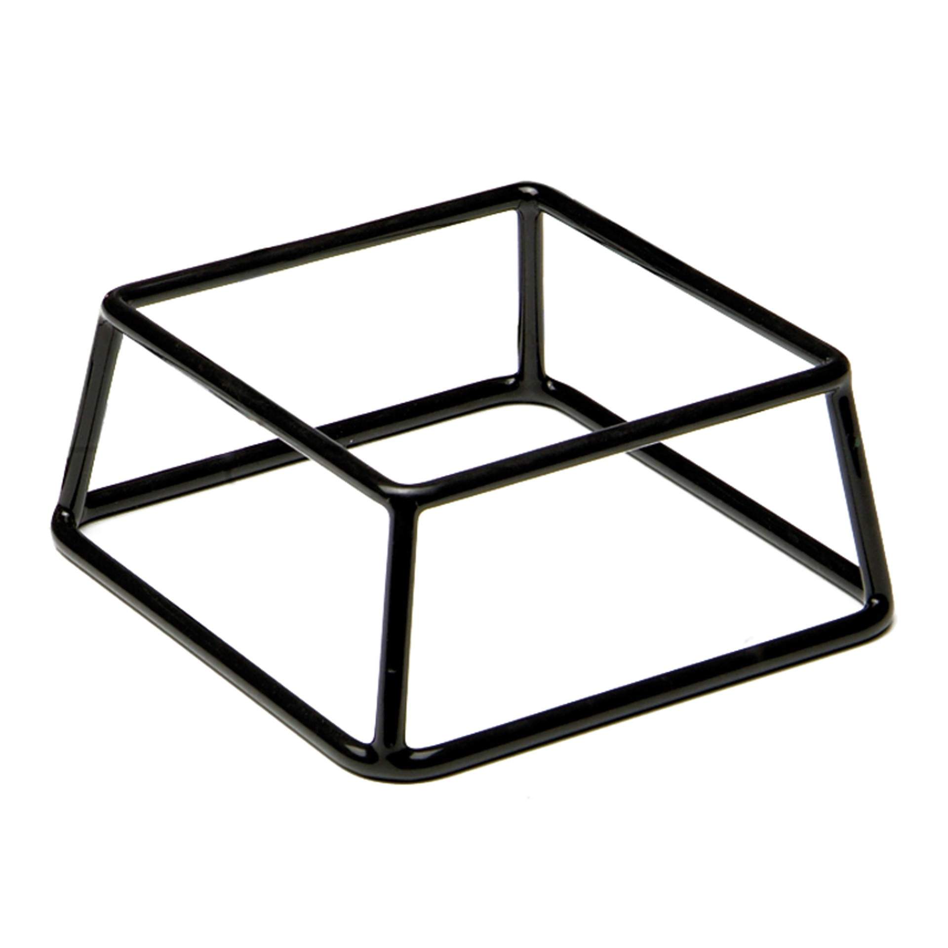 Buffet-Ständer - mit Antirutschgummierung - Serie Multi - schwarz - Abm. 18 x 18 x 8 cm - Metall - 33250-B