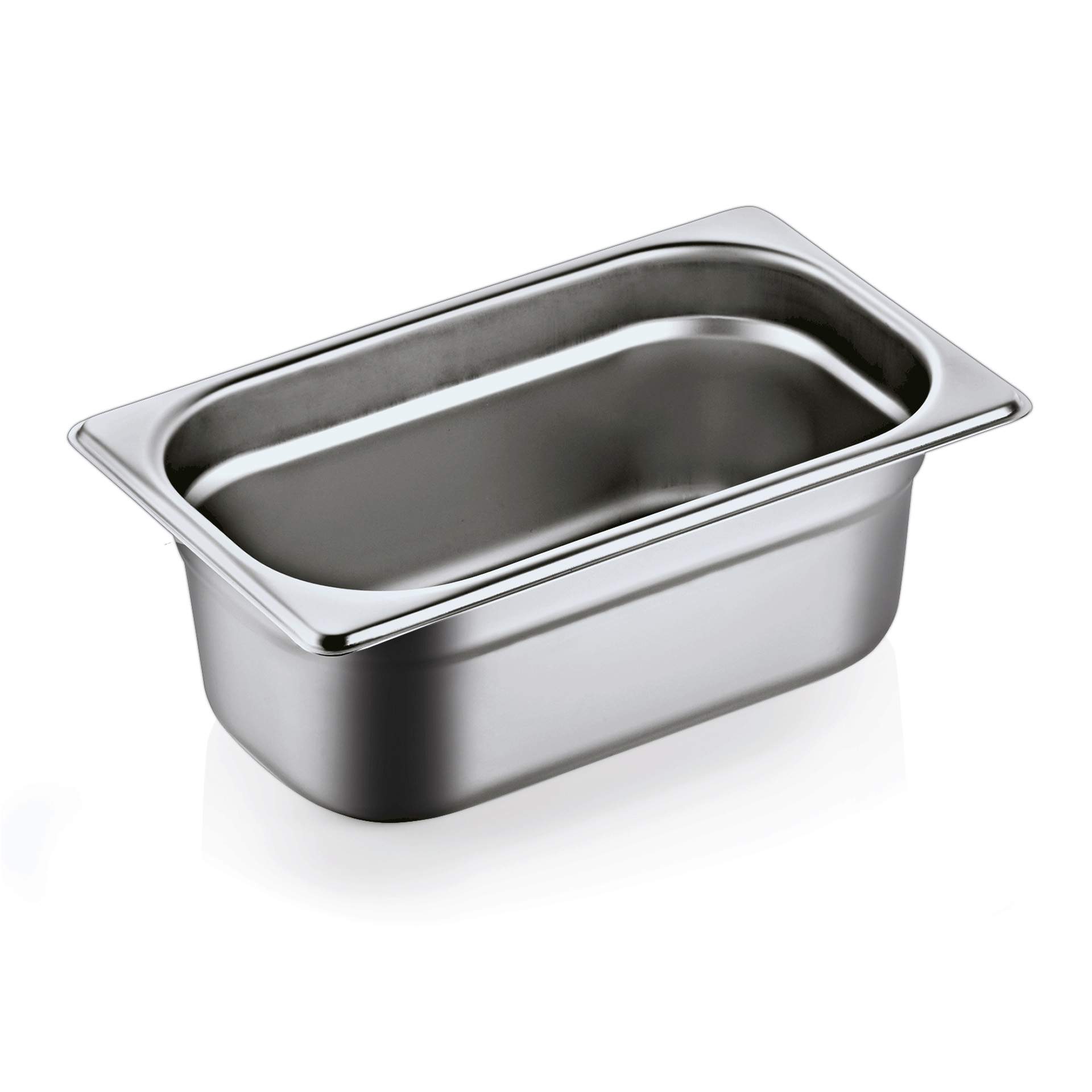 GN-Behälter - 18/8 - Serie 90 - GN 1/4 (265 x 162 mm) - 100 mm - Edelstahl - 9014100-A
