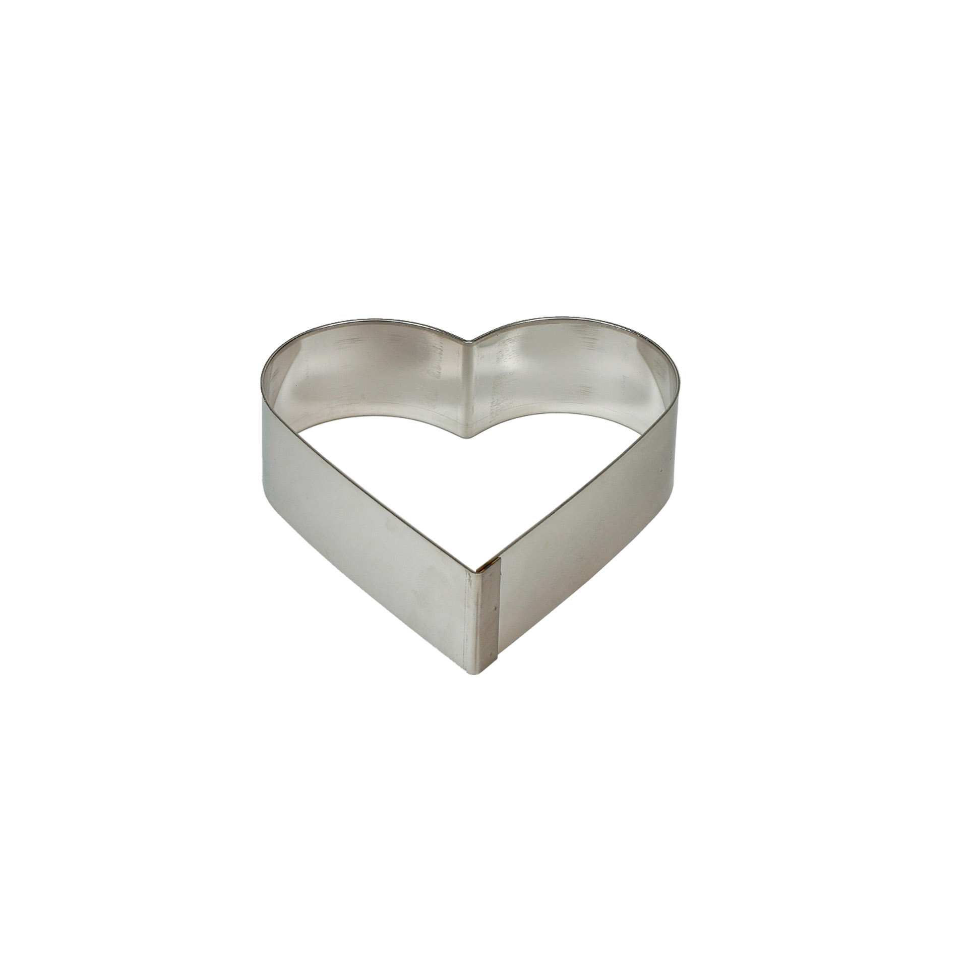 Tortenring - Herz - Ø 18 - Höhe 5,0 cm - Aluminium - 155071-C